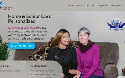 All Seasons Home Care - Web Design